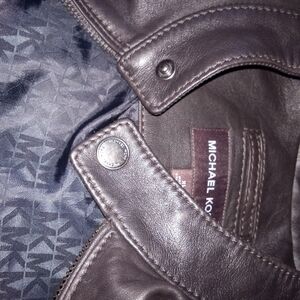 MK mens leather jacket